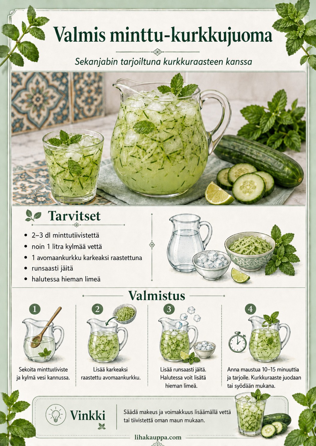Minttu-kurkkujuoma - Sekanjabin