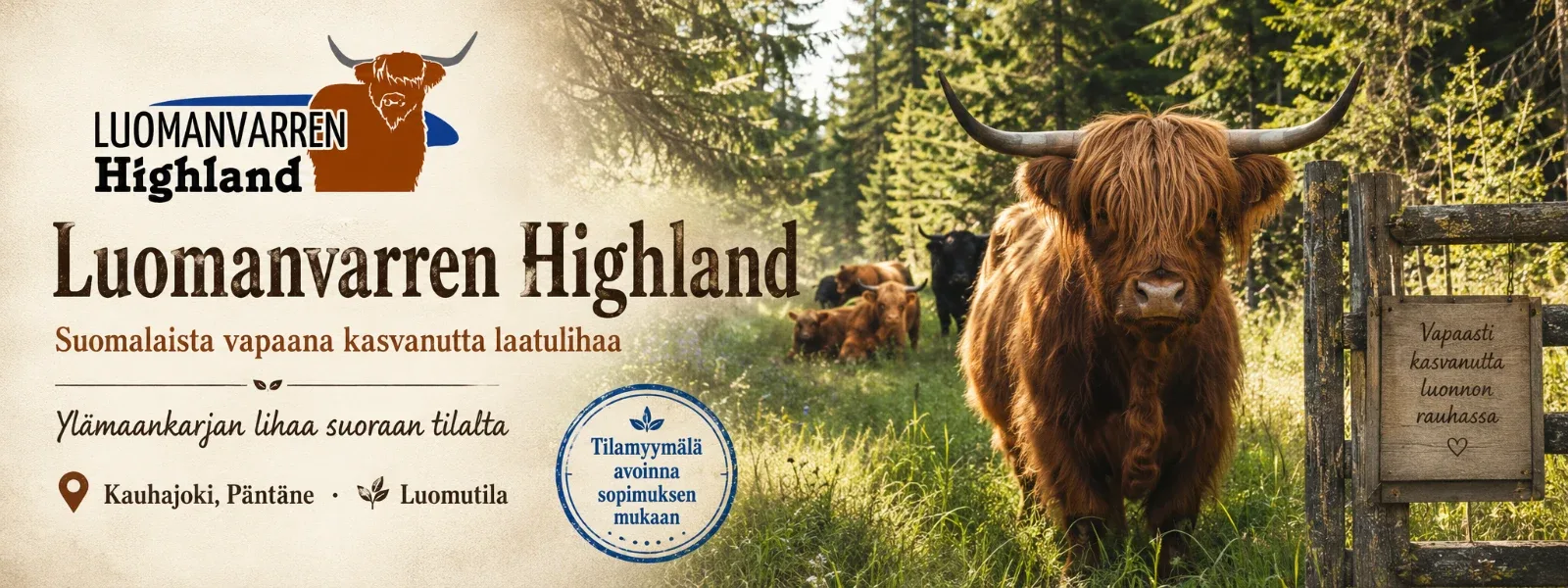 Luomanvarren Highland / Järviluoman tila esittelykuva